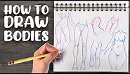 HOW TO DRAW FEMALE BODIES || Easy Tutorial!