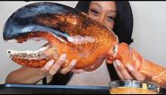 GIANT LOBSTER CLAW & CHEESE SAUCE MUKBANG!!!