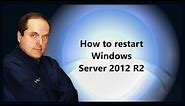 How to restart Windows Server 2012 R2