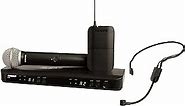 Shure BLX1288/P31 UHF Wireless Microphone System - Perfect for Church, Karaoke, Stage, Vocals - 14-Hour Battery Life, 300 ft Range | Includes Handheld & Headset Mics, Dual Channel Receiver | J11 Band