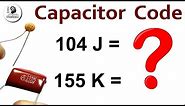 How to read Ceramic Capacitor value from Capacitor code | Capacitor code 22 104 155 101