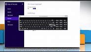 How to use Numeric key pad in On-Screen Keyboard on Windows® 8.1:
