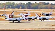Entire USAF Thunderbirds Fleet Departs at Same Time (ATC Included)