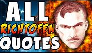 Call of Duty: Zombies - ALL RICHTOFEN QUOTES! - World At War, Black Ops & Black Ops 2 Zombies
