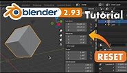 How to Reset Location, Rotation and Scale of Objects in Blender 2.93