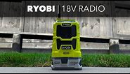 Ryobi 18V AM/FM Radio with Bluetooth