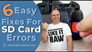Why Is My Camera Not Reading My SD Card? - 6 Easy Fixes For SD Card Errors