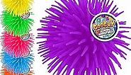 JA-RU Googly Puffer Ball Rubber Stretchy Spike Ball (6 Units Assorted) Soft Squishy Ball & Stretchable Tentacles Colorful Cool Ball Fidget Toy for Kids & Adults & Party Favor Supply 22163-6s