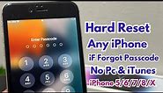 Hard Reset iPhone 5/6/7/8/X/11/12/13 Series Without Losing Data ! Remove iPhone Activation