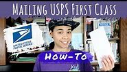 How To Mail USPS First Class Envelopes & Packages with Stamps