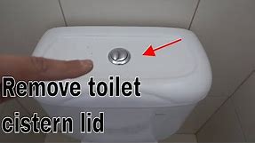 How to remove toilet cistern lid - Dual flush buttons