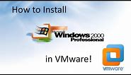 Windows 2000 Professional - Installation in VMware