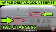 COMPARING FAKE IPAD CHARGER Counterfeit Markings & Loud Transformer vs Apple OEM | amusement420