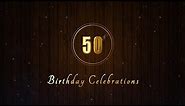 50th Birthday Invitation Video