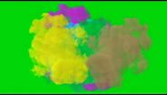 Green Screen Colored Smoke Effect 4K Resolution
