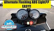 BMW Motorcycle Flashing ABS Light Diagnosis EASY DIY.