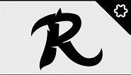 Custome Letter Logo Design Tutorial in Adobe illustrator CC / How to Custom Letter R Logo Design