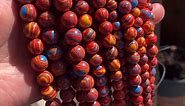 Natural Orange Malachite Beads