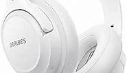 Bluetooth Headphones Over Ear,BERIBES 65H Playtime and 6 EQ Music Modes with Microphone,HiFi Stereo Foldable Lightweight Wireless Headset,Deep Bass for Home Office Cellphone PC Etc.(White)