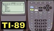 TI-89 Calculator - 01 - Overview Of The TI-89 Calculator