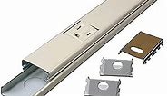 Legrand Wiremold V20GB506 Plugmold 2000 Series 5 Foot Hardwired Power Strip with 10 Outlets, Ivory