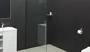 Ruscello Wall Mounted Black Shower Screen 1200 x 2000mm