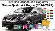 Fuse box location and diagrams: Nissan Qashqai / Rogue (2014-2022)
