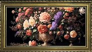Flower Vase Painting | 10 Hours Framed Painting | TV Wallpaper