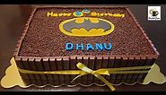 Batman Birthday Cake | Chocolate Cake | Birthday Cake Designing | Fondant Batman Topper