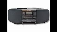 Sony CFD-S33 CD Player Cassette Stereo AM/FM Clock Radio Boombox