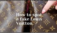 How to spot a fake Louis Vuitton