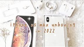 iphone xs max unboxing in 2023 🌸 white minimalist | @lynfilms_ on ig