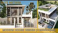 Modern House Design (5x12 meters on 120sqm lot) with Roof Deck