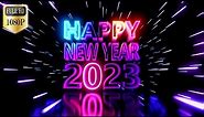 Free Colourful Neon Happy New Year 2023 In Full HD-1080p-Download Link In Description.