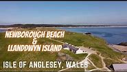 Newborough Beach & Llanddwyn Island, Isle of Anglesey, Wales - Drone Footage