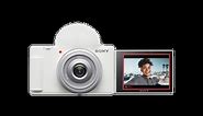 Sony ZV-1F Vlog Camera for Content Creators and Vloggers, White | ZV1F/W