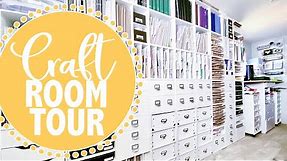 CRAFT ROOM TOUR // IKEA DRAWERS / MICHAEL'S CUBES // Organization & Storage Ideas for Craft Supplies