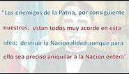 Ideales o pensamientos de Juan Pablo Duarte (padre de la patria de República Dominicana).