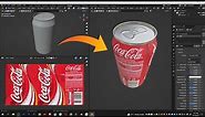 Blender Tutorial : How to label a soda can in blender || Product Labelling