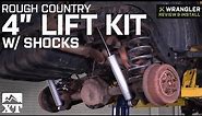 Jeep Wrangler Rough Country 4" Lift Kit with Shocks (2003-2006 TJ) Review & Install
