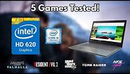 Intel HD 620 Graphics Test 2021 - 5 Games Tested! - i5 7200U