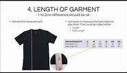 How to work out your garment size from size chart