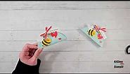 How to make a SUPER sweet and simple Valentine with Bee My Valentine Kitchen Table Stamper