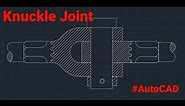 AutoCAD Tutorial | Knuckle Joint | AutoCAD 2D | Knuckle Joints Sectional Front View | Mechanical |