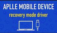 Apple mobile device recovery mode driver, apple device recovery mode