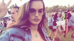 Alessandra Ambrosio enjoys Coachella festival with her friends