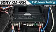 Sony XM-GS4 Amplifier RMS Power Testing - 4 Channel Amplifier