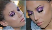 Bold Purple Eyeshadow Tutorial | LustreLux