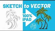 iPad Procreate Tutorial: Create VECTOR Graphics from Rough Sketches