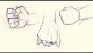 How to draw hands and fists